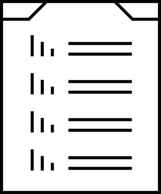 rapor simgesi vektör illüstrasyonu