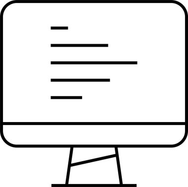 Basit web bilgi simgesi, vektör illüstrasyonu