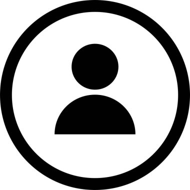 kullanıcı. Web simgesi basit illüstrasyon