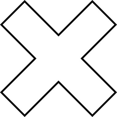 Haç. Web simgesi basit illüstrasyon