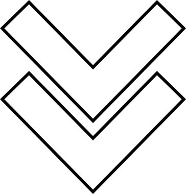 kullanıcı arayüzü yukarı ok simgesi, vektör illüstrasyonu