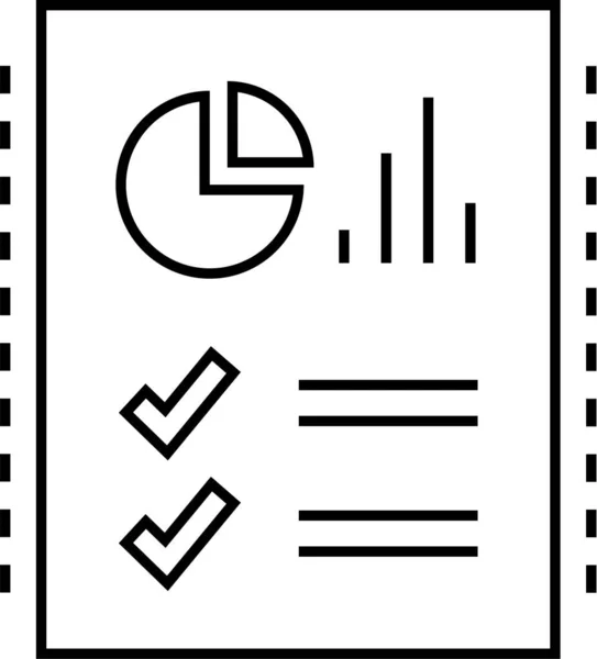 보고서 아이콘 일러스트 — 스톡 벡터