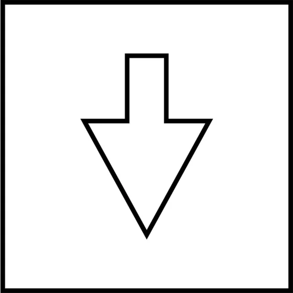 Pfeil Symbol Der Benutzeroberfläche Vektorillustration — Stockvektor