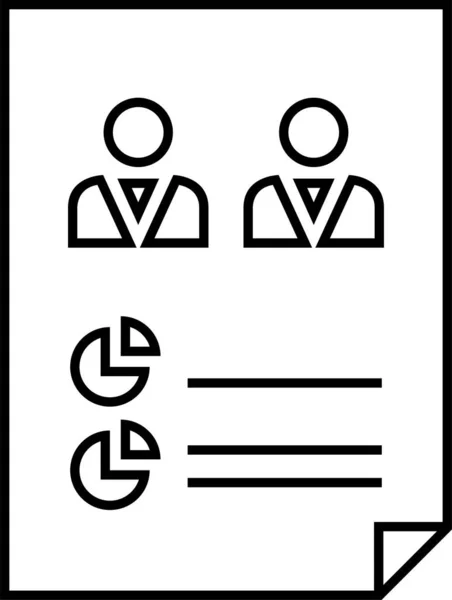 Ilustrație Vectorială Simplă Raport — Vector de stoc