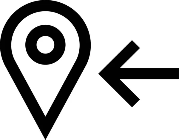 Locatie Icoon Navigatie Icoon Kaartpictogram Vectorafbeelding — Stockvector