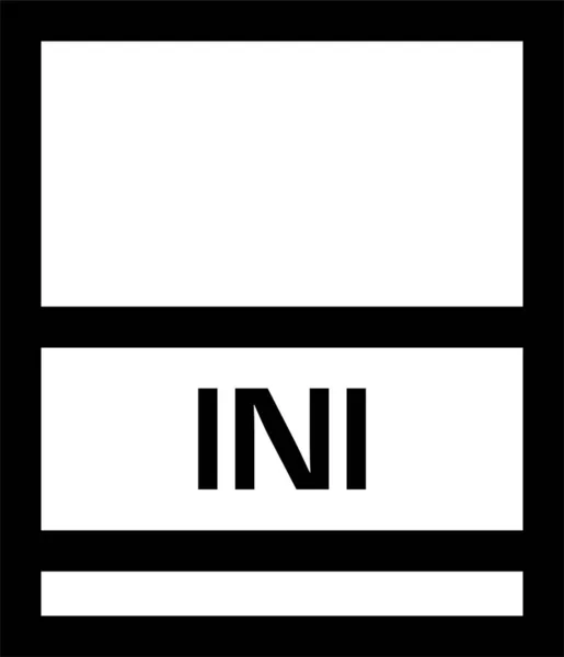 Nome Del File Icona Vettoriale Illustrazione — Vettoriale Stock