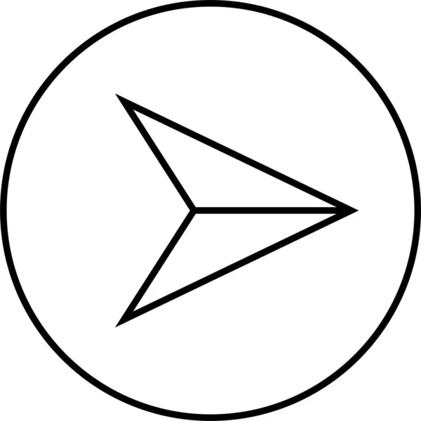 Иконка Стрелки Пользовательского Интерфейса Векторная Иллюстрация — стоковый вектор