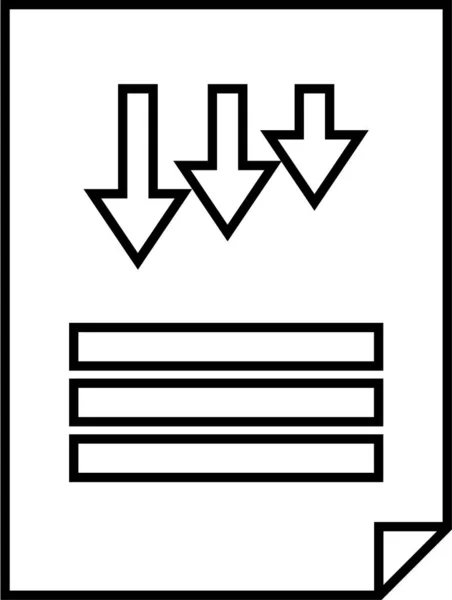 Eenvoudige Rapport Pictogram Vector Illustratie — Stockvector