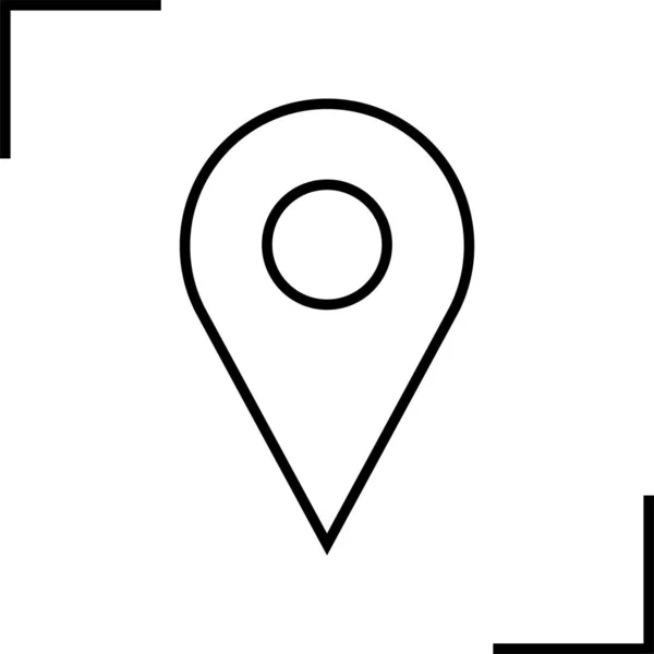 Εικόνα Τοποθεσίας Εικόνα Πλοήγησης Εικονίδιο Χάρτη Εικονογράφηση Διανυσμάτων — Διανυσματικό Αρχείο