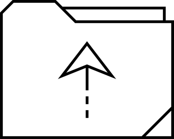 Icona Della Cartella Illustrazione Vettoriale — Vettoriale Stock