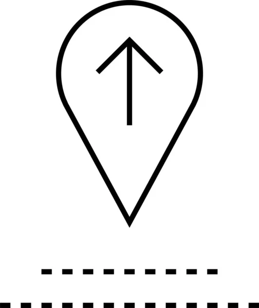 Locatie Icoon Navigatie Icoon Kaartpictogram Vectorafbeelding — Stockvector