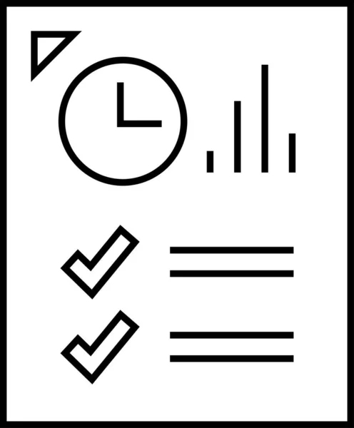 Bericht Symbol Vektor Illustration — Stockvektor