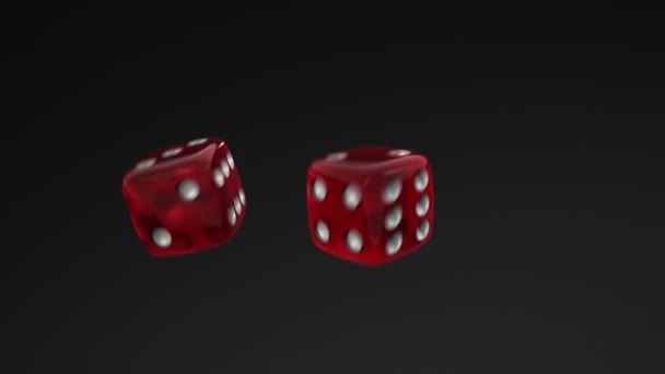 Dice Roll 4 and 2 — Stock Video
