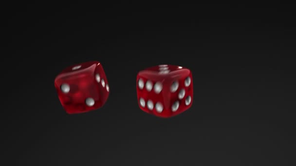 Dice Roll 6 and 3 — Stock Video