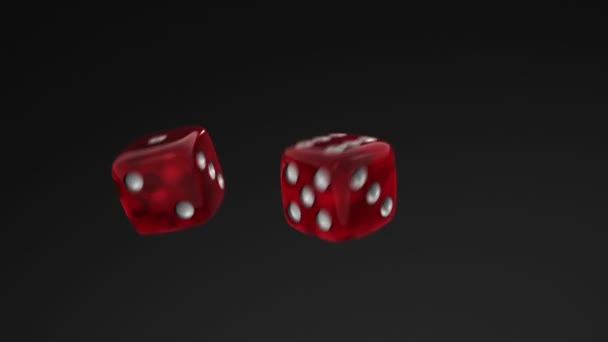 Dice Roll 6 and 6 — Stock Video