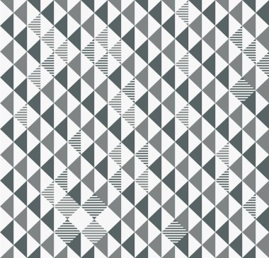 Soyut monokrom üçgen şablonu Serbest Vektör