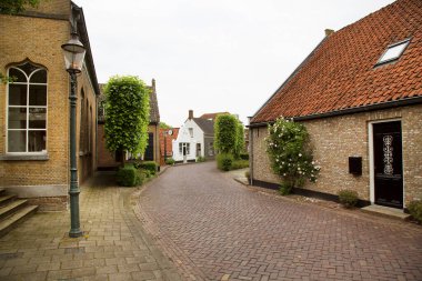 Güzel ortaçağ mimarisinin manzarası