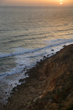 Denizde güzel bir gün batımı