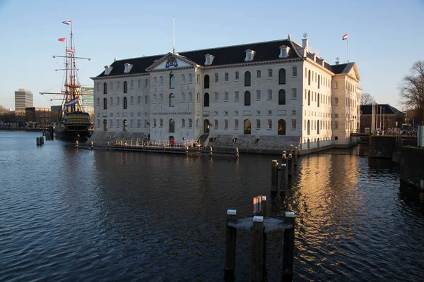 Histórico Almacén Naval Del Siglo Xvii Amsterdam Para Almacenamiento Todo — Foto de Stock