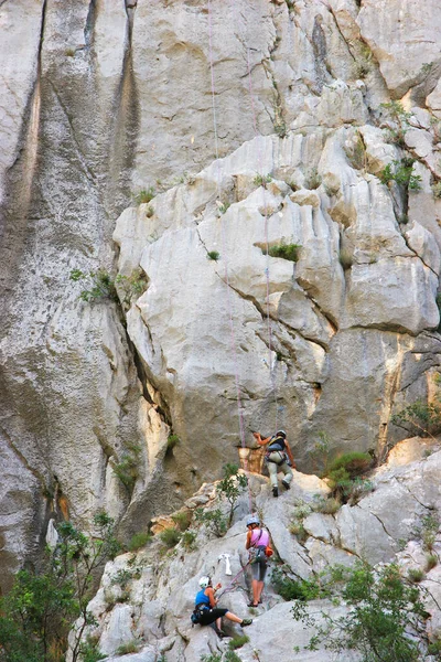 Group Hikers Mountains — Stock Photo, Image