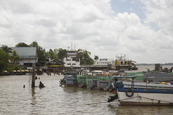 Boats Moored Quay — Stock Photo, Image