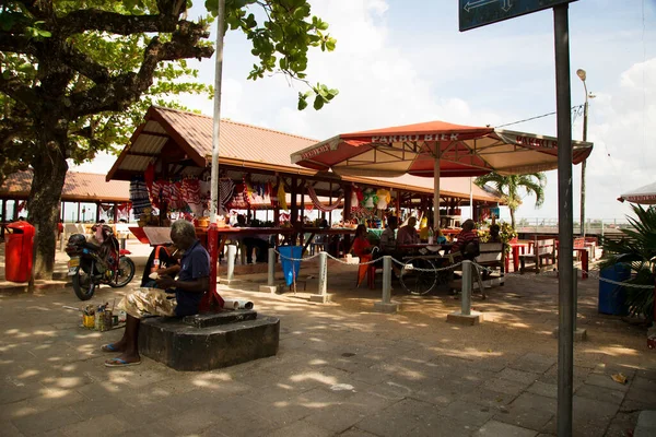 Mercato Nella Città Suriname Nella Giornata Sole — Foto Stock