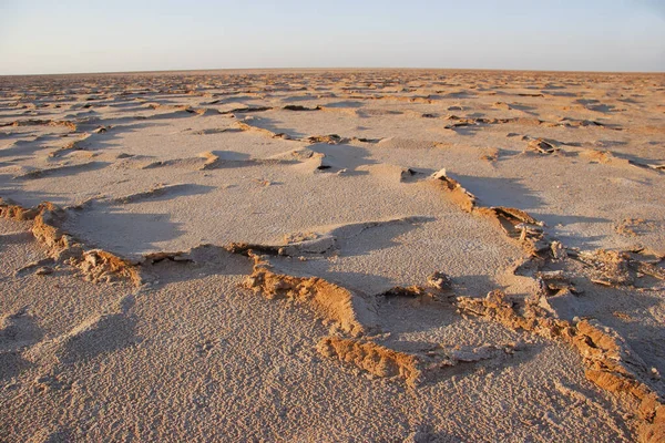 Chott Djerid Ist Ein Großer Salzsee Süden Tunesiens — Stockfoto