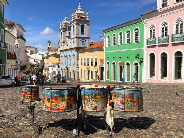 Edificios Personas Escena Calle Del Casco Antiguo Plano Viaje — Foto de Stock