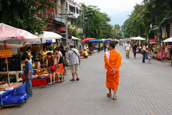 Marché Rue Dans Ville Thaïlande — Photo