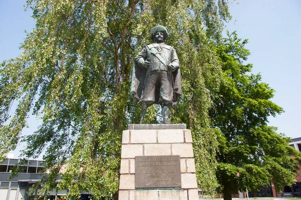 Statue Pieter Stuyvesant Director General New Netherland 1647 1664 — Stock Photo, Image