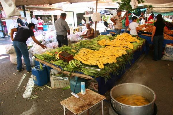 Gente Mercado Calle Abierta — Foto de Stock