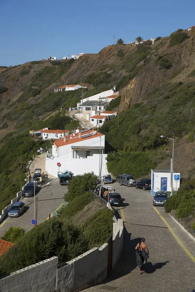 Vacker Utsikt Över Stranden Praia Arrifana — Stockfoto