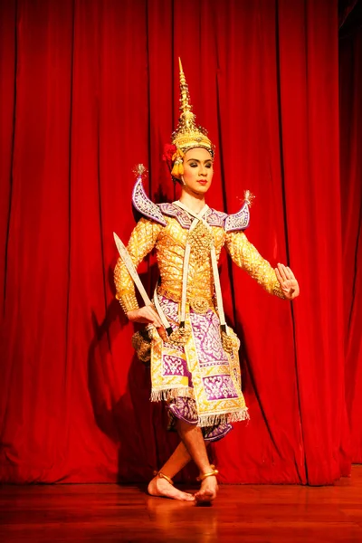 Blick Auf Traditionelle Tänzer Thailand — Stockfoto