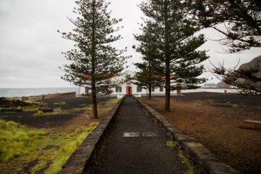 Dağlardaki güzel bir yol manzarası