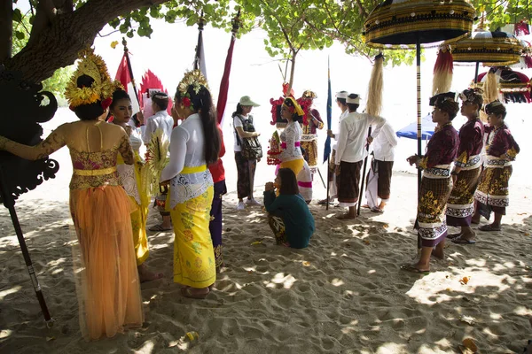 Vista Asiático Pessoas Festivo Tradicional Tailandês Roupas Viagem Tiro — Fotografia de Stock
