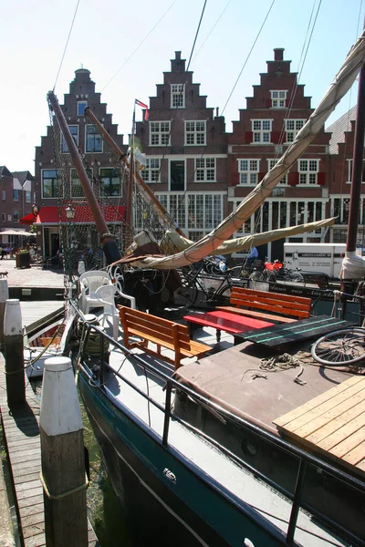 Utsikt Över Kanalen Staden Amsterdam Nederländerna — Stockfoto