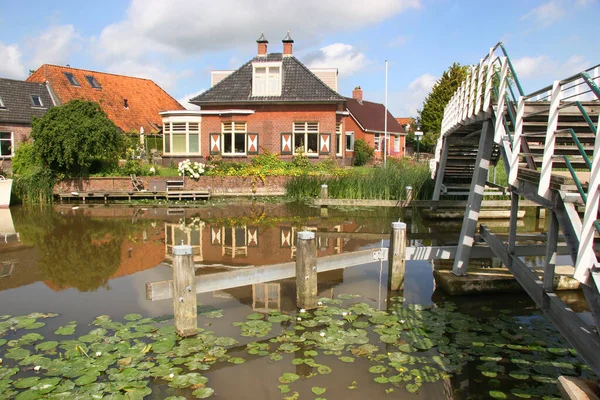 Typiska Kanaler Nederländerna — Stockfoto