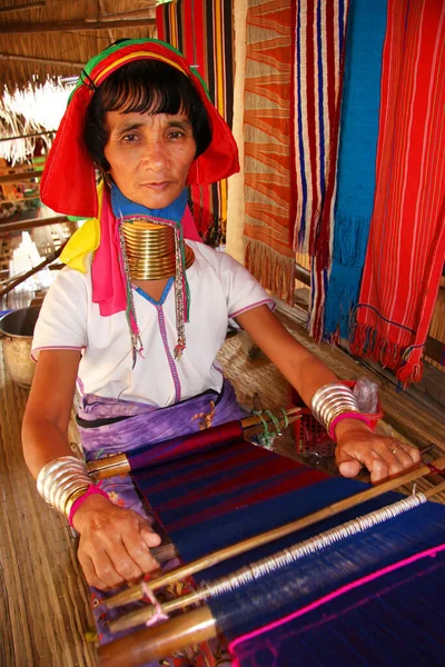 Traditionelle Thailändische Frau Einem Kleid — Stockfoto