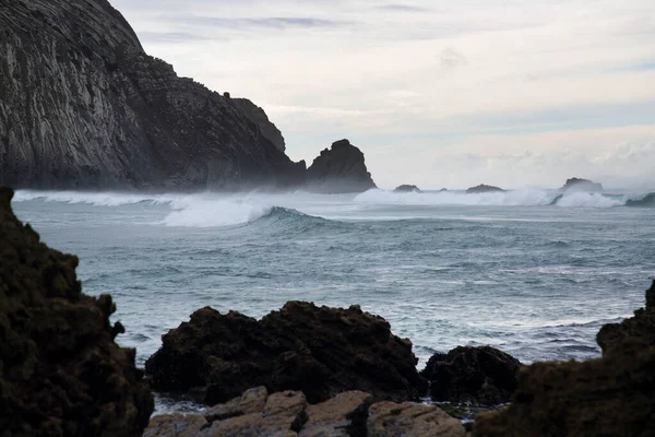 Belle Vue Sur Côte Rocheuse — Photo