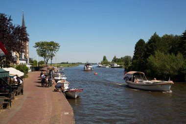 Güzel liman manzarası