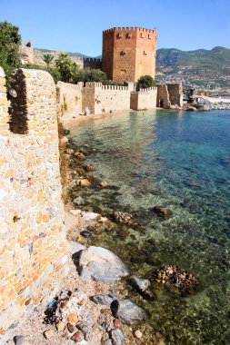 Türkiye 'nin Alanya kentinin manzarası