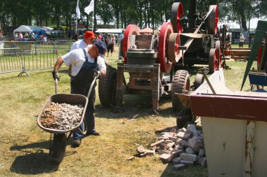 Parkta klasik sergi araçları