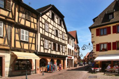 Almanya 'da küçük bir köyün evleri.