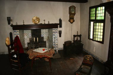 Ortaçağ iç görünüşü, müze seyahati fotoğrafı