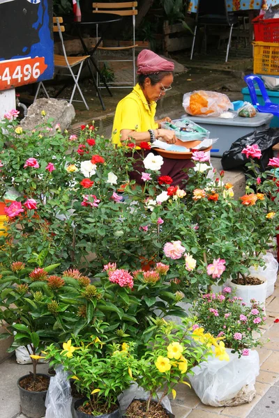 Flores Mercado — Fotografia de Stock