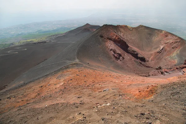 Blick Auf Vulkanisches Tal Plato — Stockfoto