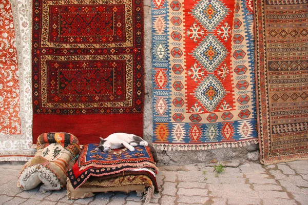 Tapetes Turcos Tradicionais Morocco — Fotografia de Stock