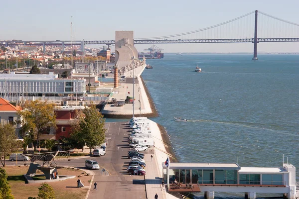 Padrao Dos Descobrimentos Felfedezések Emlékműve Lisszabon Portugália — Stock Fotó