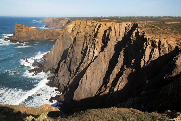 Bella Vista Sul Mare Sulla Costa Occidentale Del Portogallo — Foto Stock