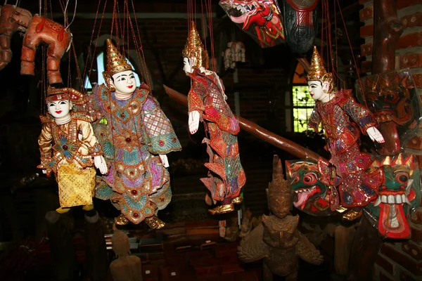 Estilo Tailandês Tradicional Loja Lembranças Tailandês — Fotografia de Stock